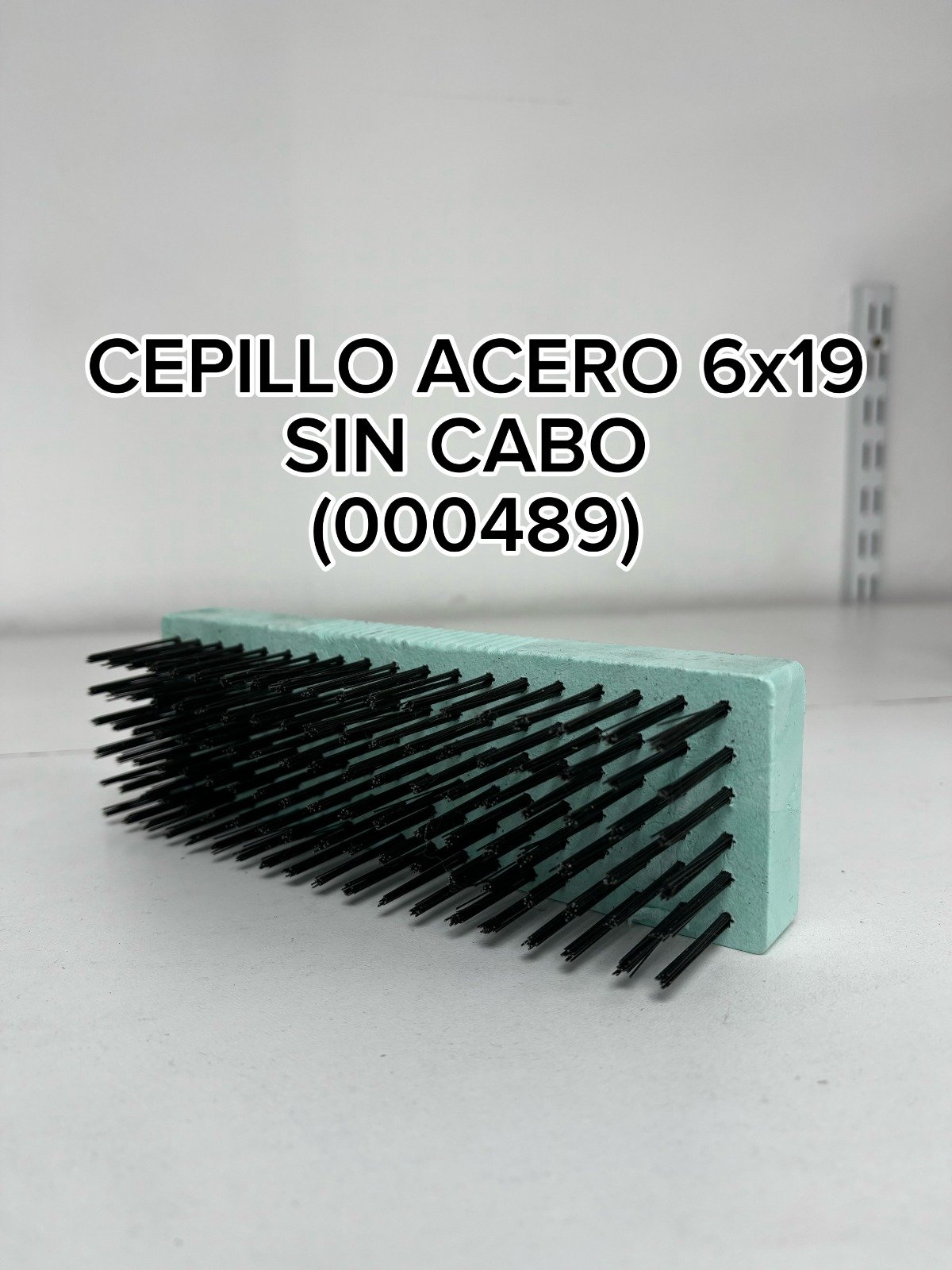 CEPILLO ACERO 6X19 S/ CABO PLAST 489