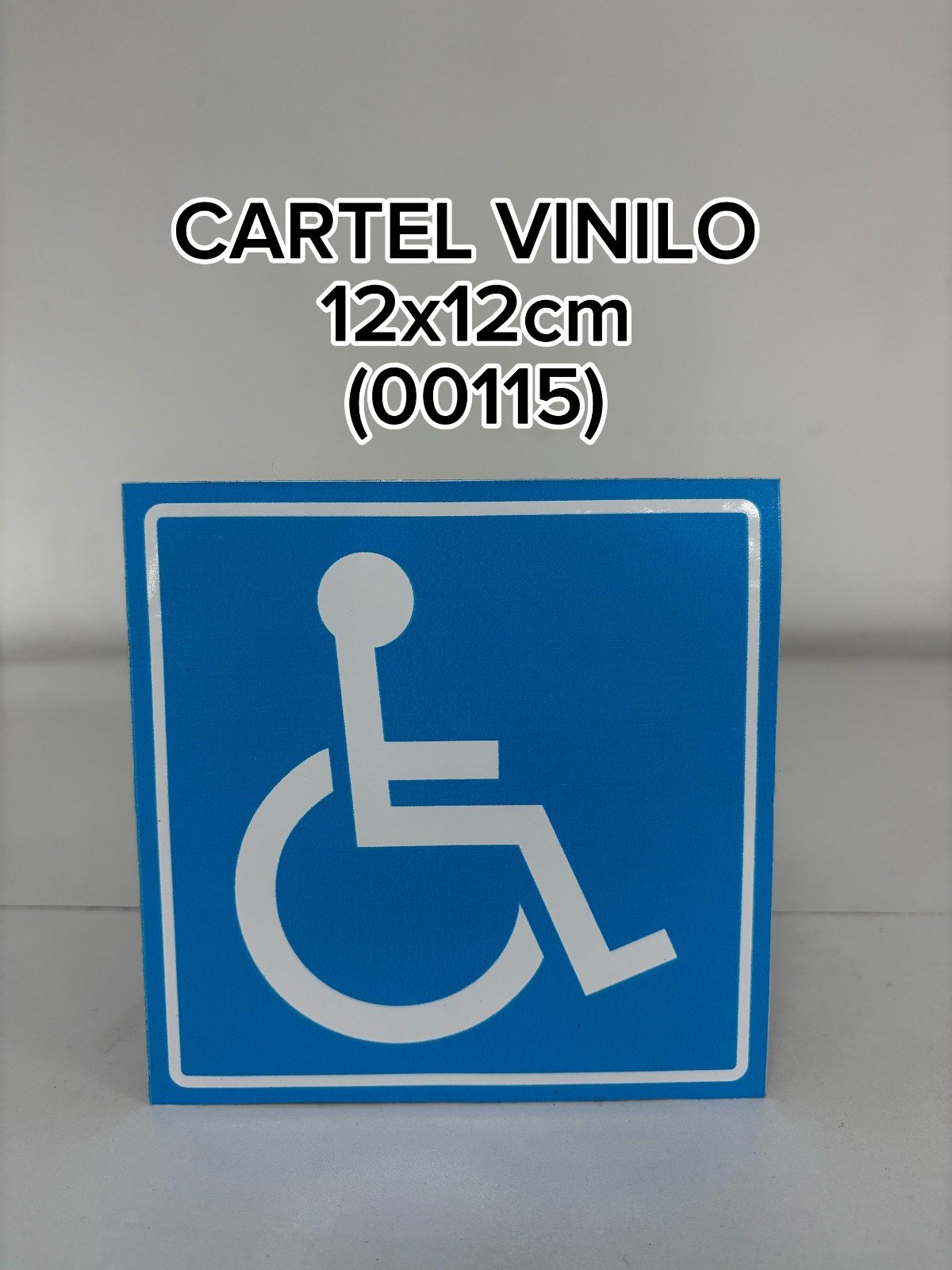 CARTEL VINILO DISCAPACITADO (12X12)