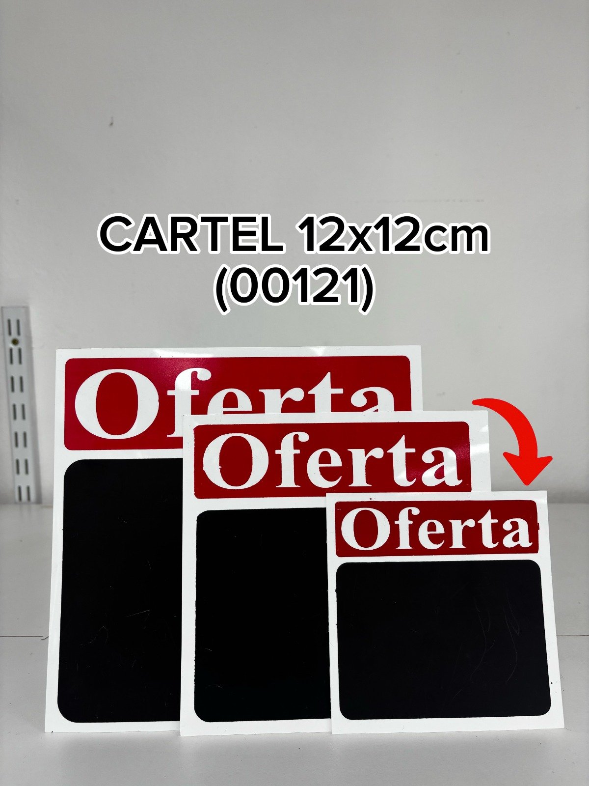 CARTEL PIZARRA OFERTA CHICA (12X12)