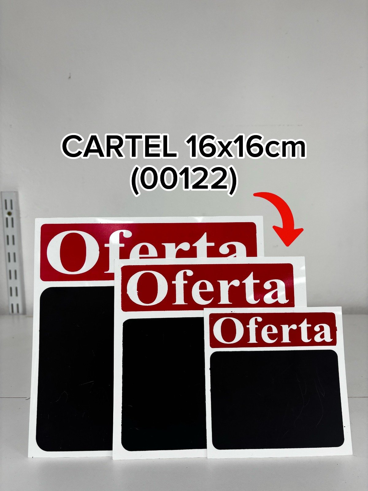 CARTEL PIZARRAS OFERTA MEDIANA (16X16)