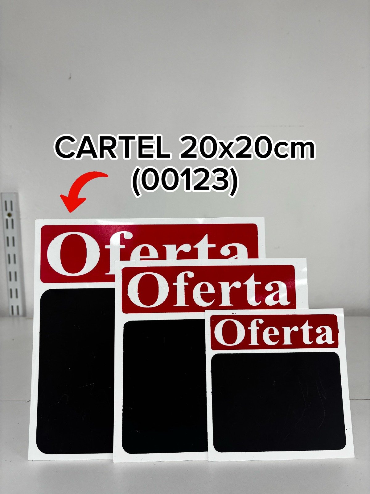 CARTEL PIZARRAS OFERTA GRANDE (20X20)