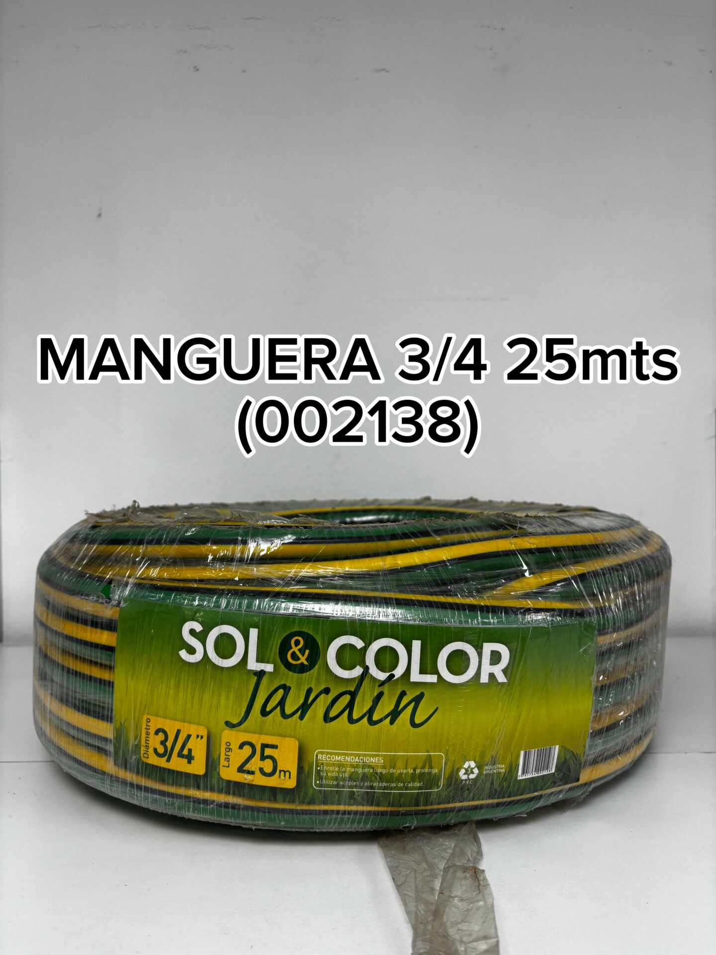 MANGUERAS 3/4 25MTS SOL COLOR