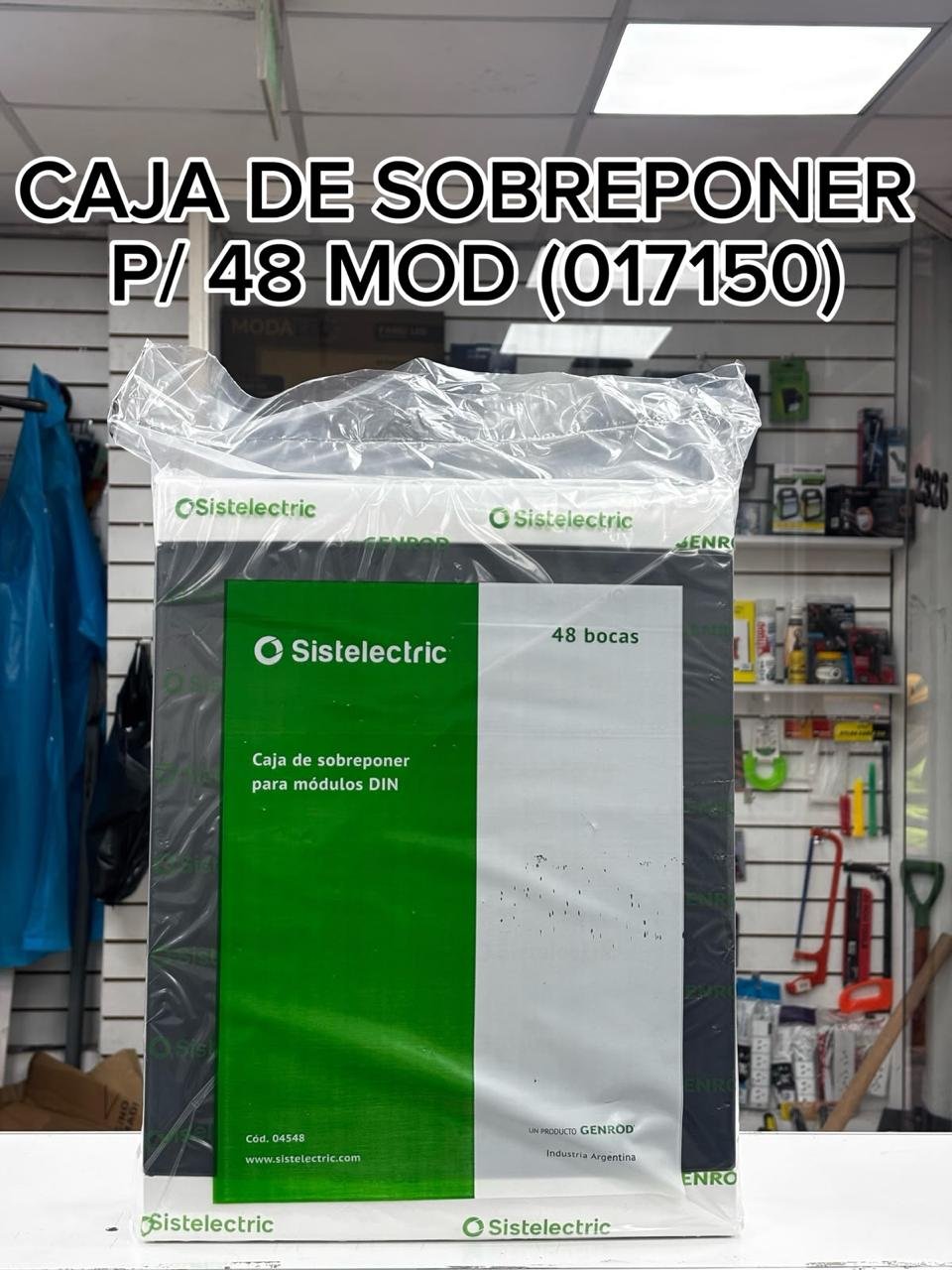 CAJA DE SOBREPONER P/ 48 MOD. DIN PTA FUME SISTELECTRIC