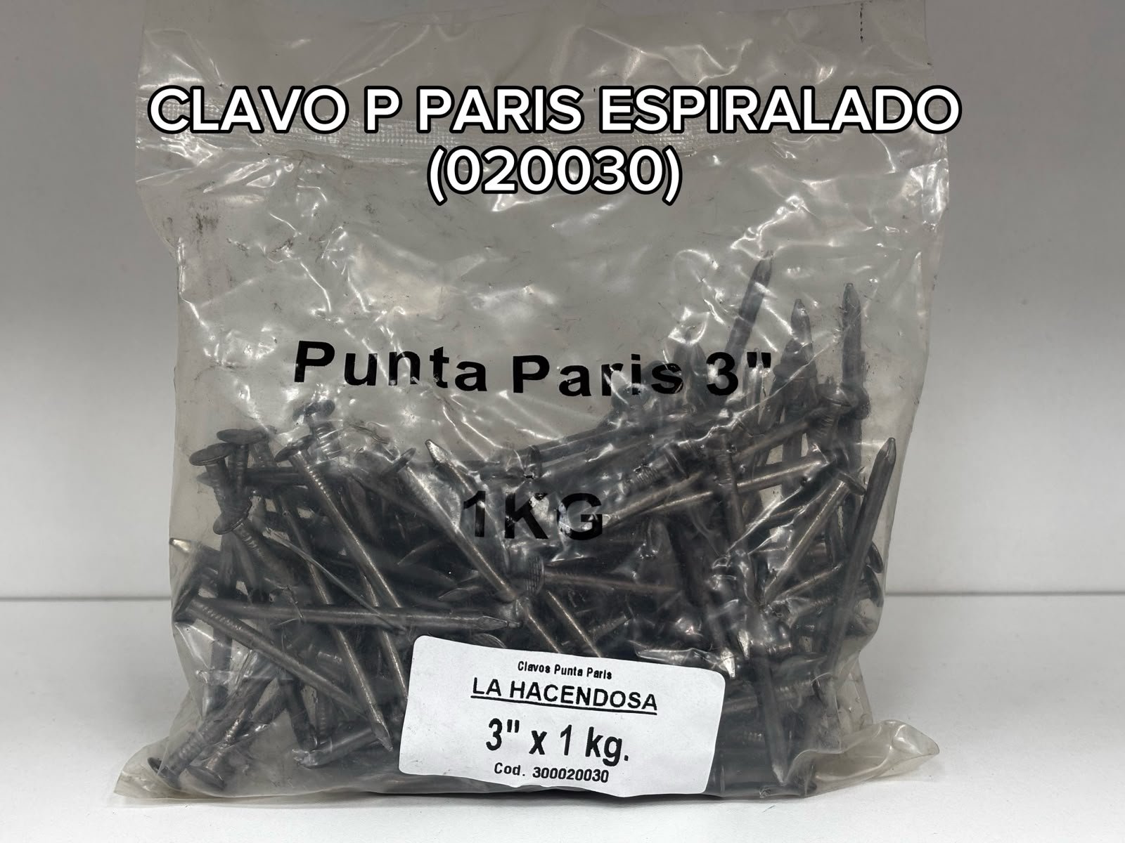 CLAVO P. PARIS ESP 3X1KG 300020030