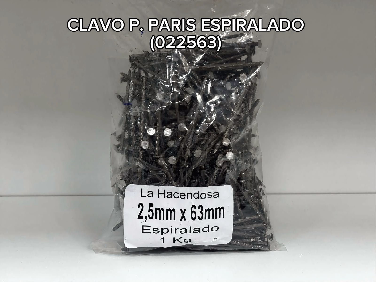 CLAVO P. PARIS ESP 2.5X63MM X1KG 300022563