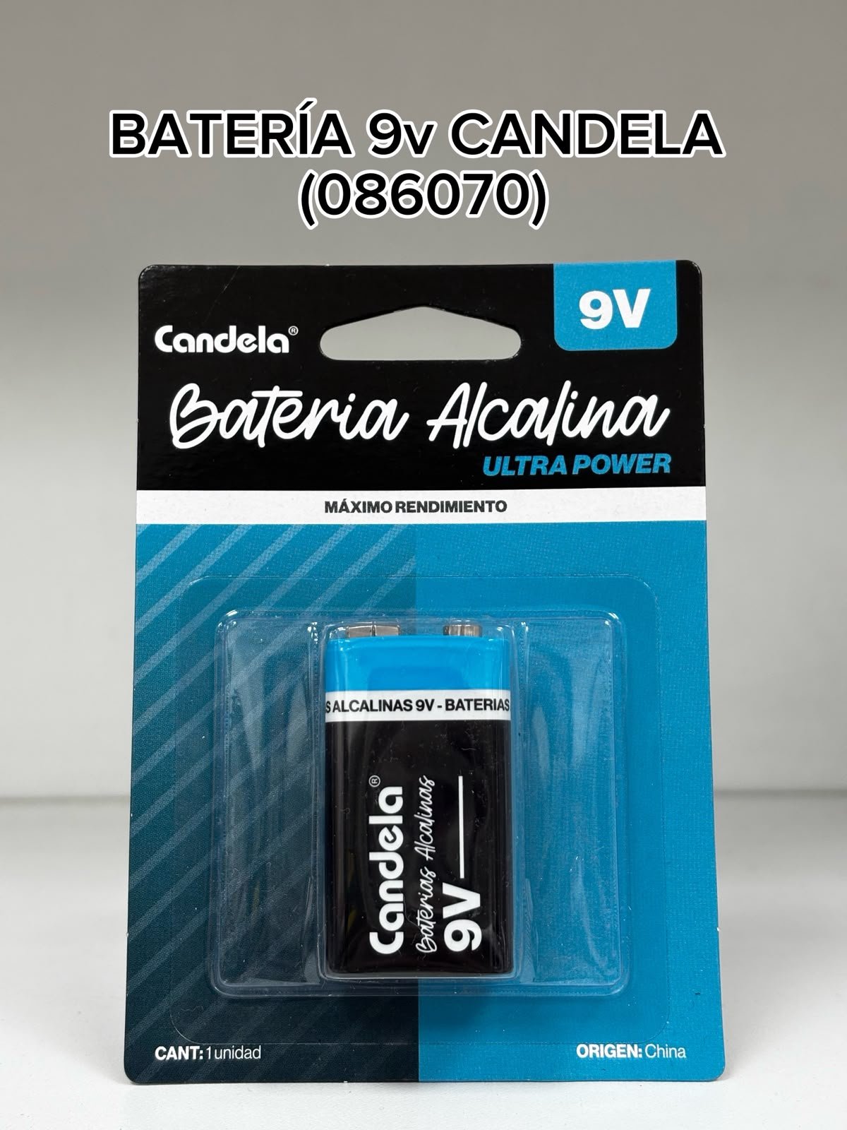 BATERIA 9V CANDELA