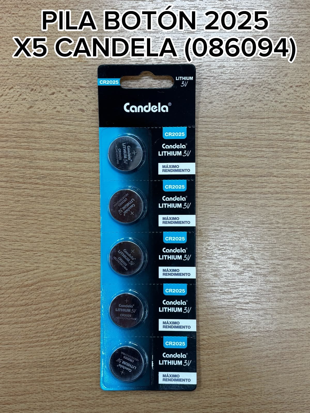 PILA BOTON X5 2025 CANDELA