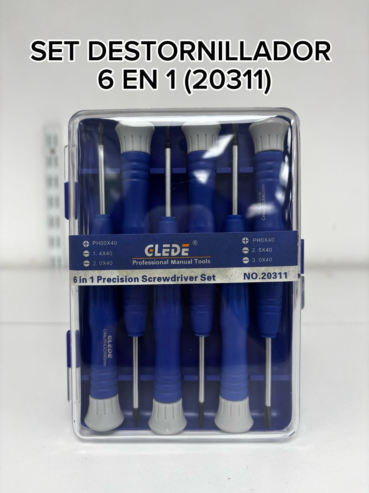 SET DESTORNILLADOR 6 EN 1 NO.20311