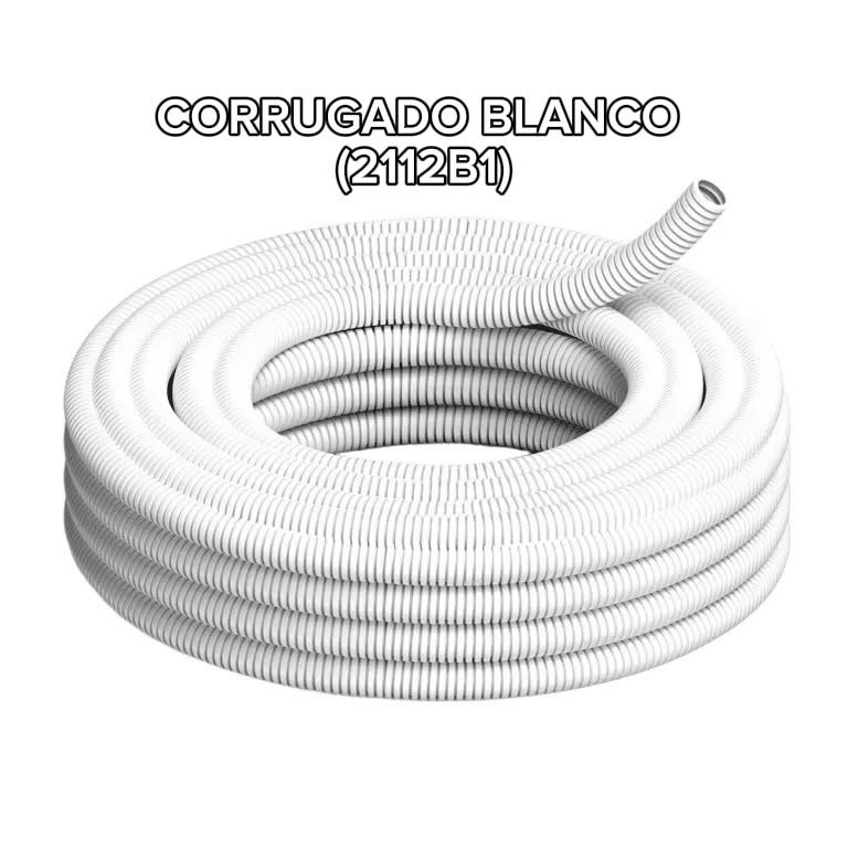 CORRUGADO BLANCO 7/8 25M
