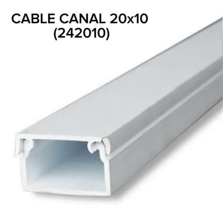CABLE CANAL SISTELECTRIC 20X10 CINTA AUTOADHESIVA 242010-5