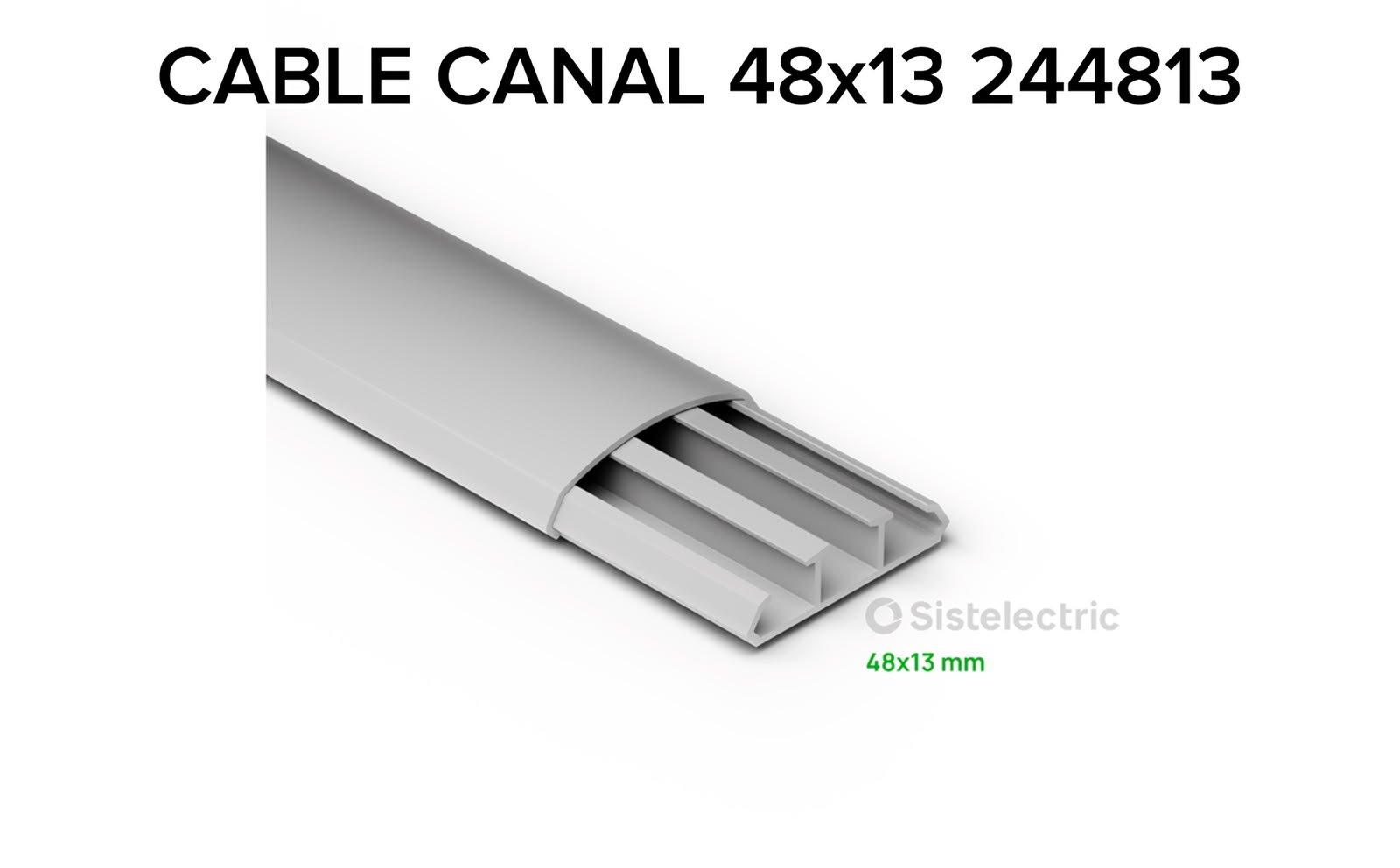 CABLE CANAL SISTELECTRIC 48X13 P/ PISO 244813-15