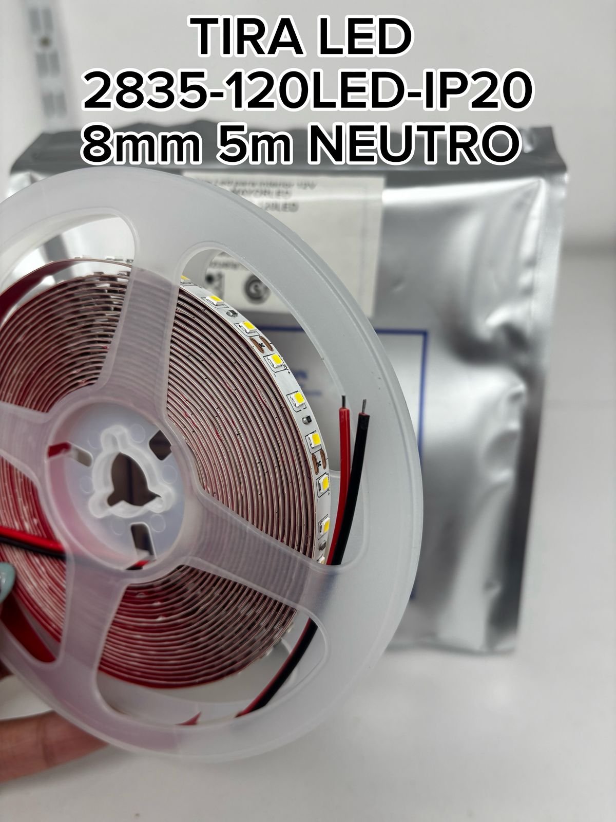 TIRA 2835-120LED-IP20-8MM 5M NEUTRO