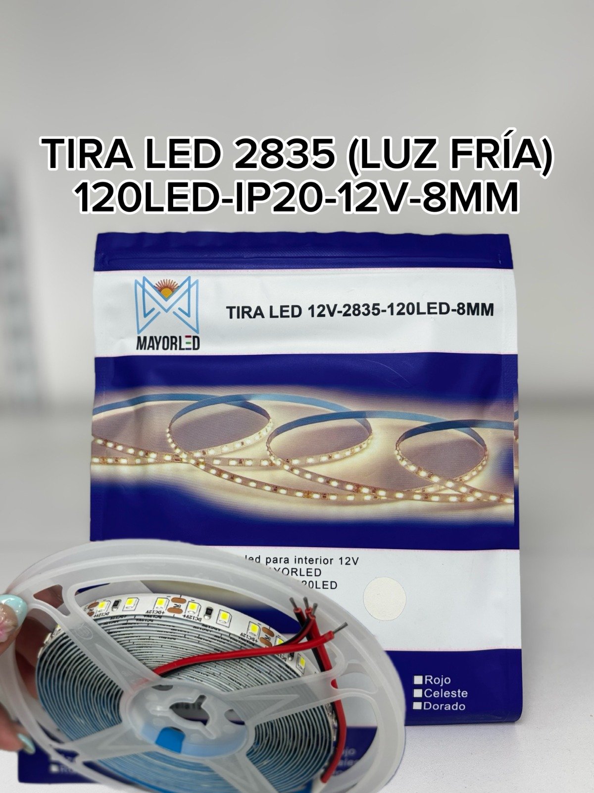 TIRA LED 2835 120LED-IP20-12V-8MM/10