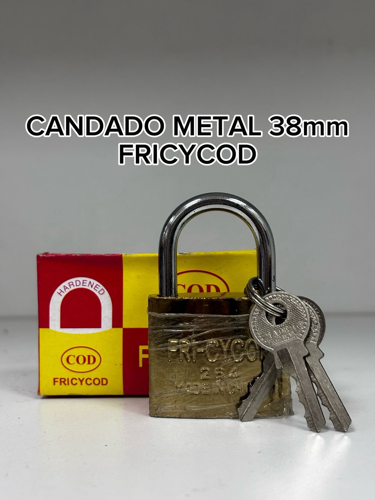 CANDADO EN CAJA 38MM N:264 FRICYCOD NACRIN