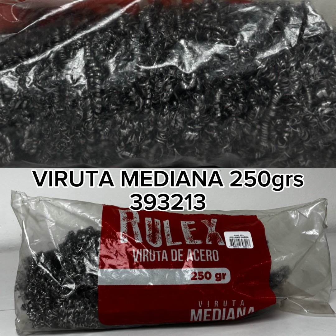 VIRUTA DE ACERO MEDIANA 250G