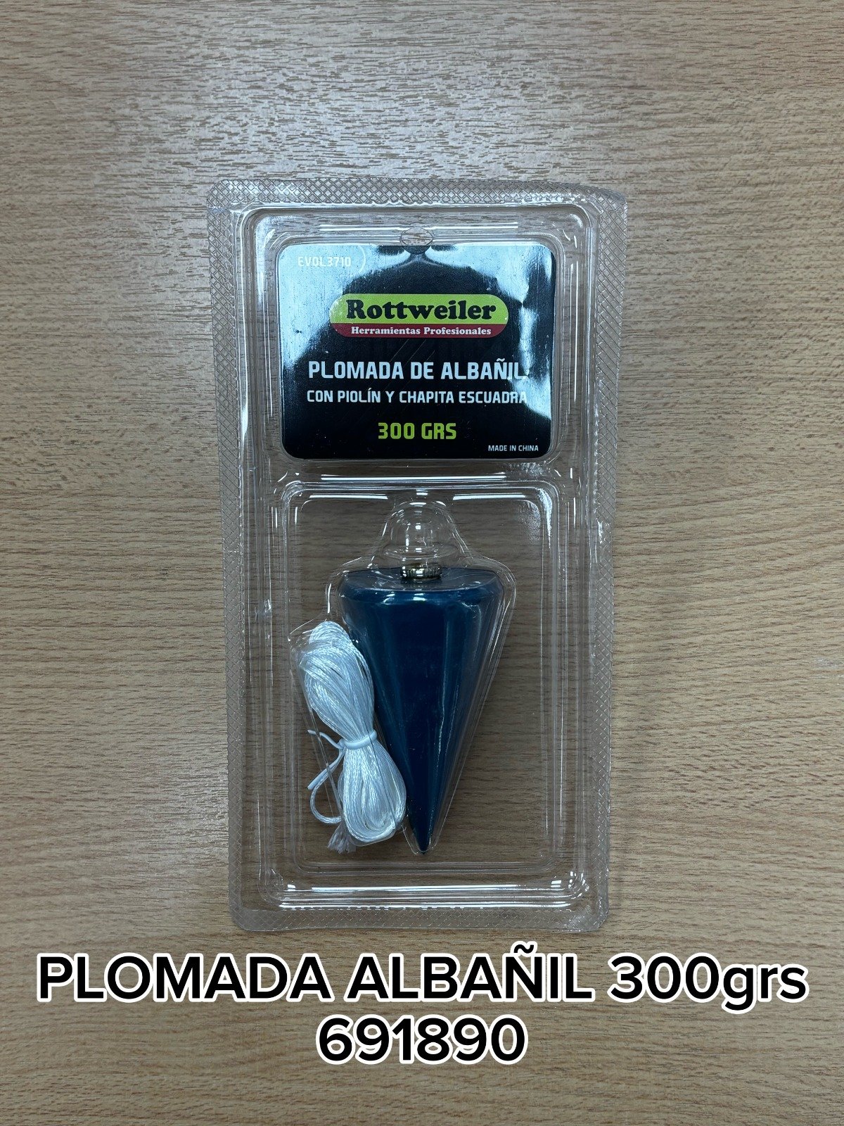 PLOMADA ALBAÑIL 300GR
