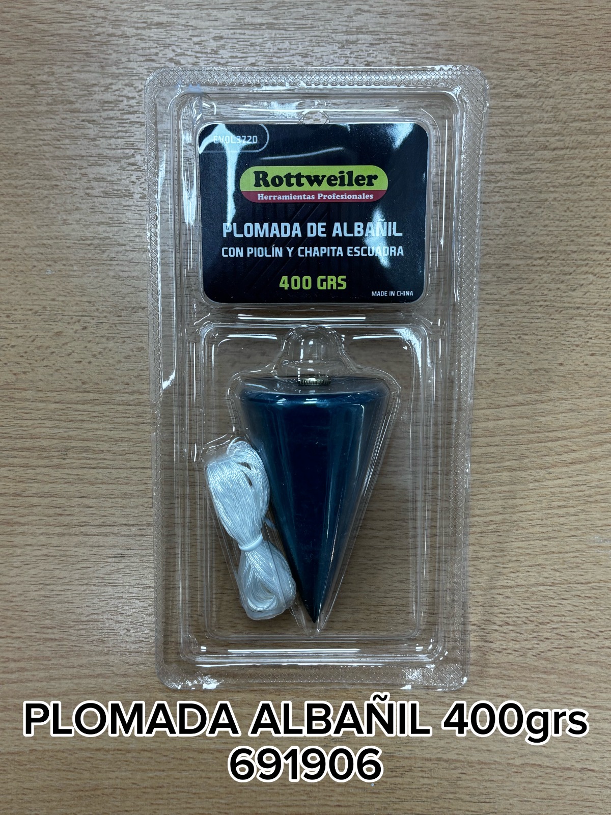 PLOMADA ALBAÑIL 400G