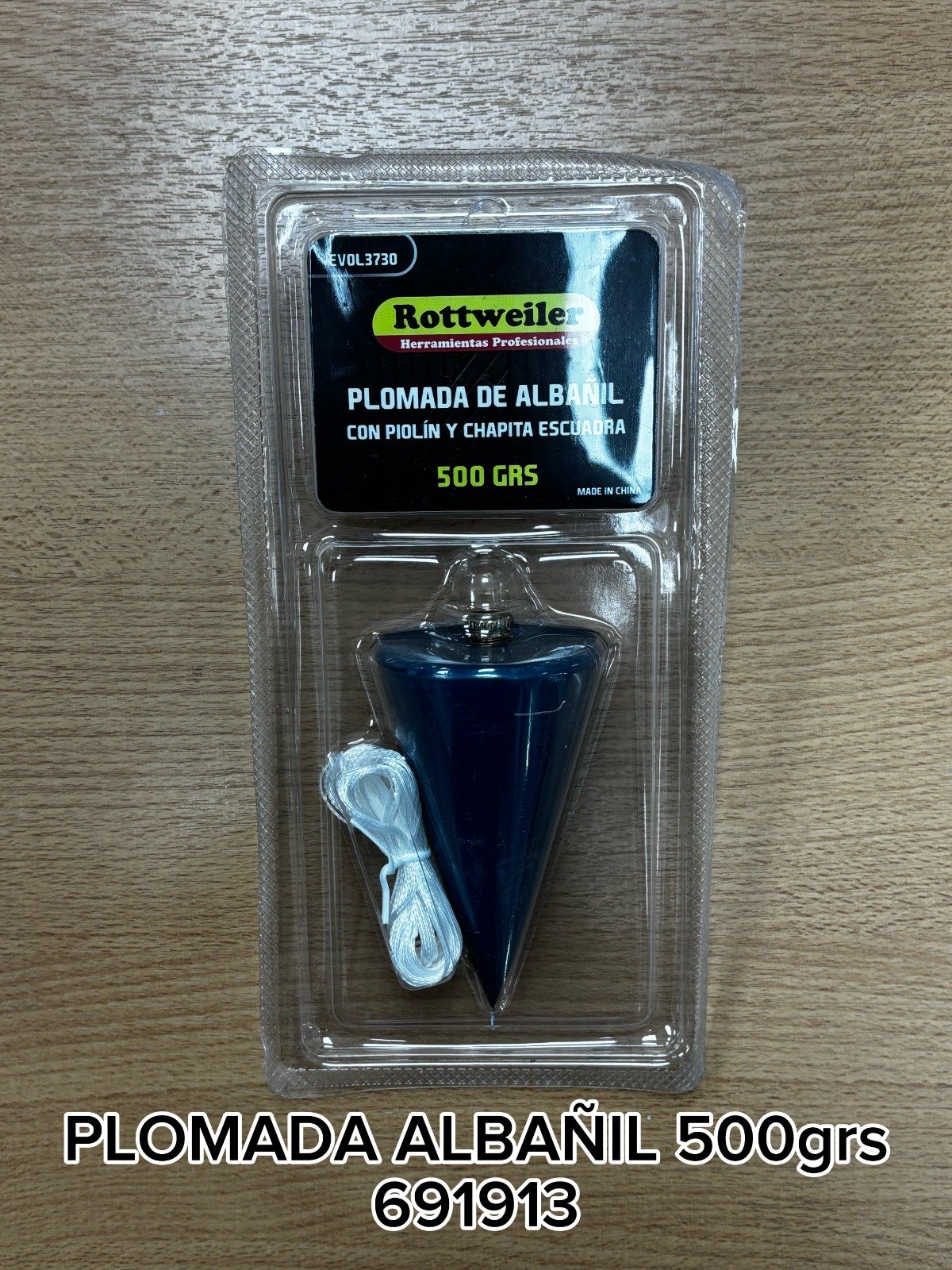 PLOMADA ALBAÑIL 500G