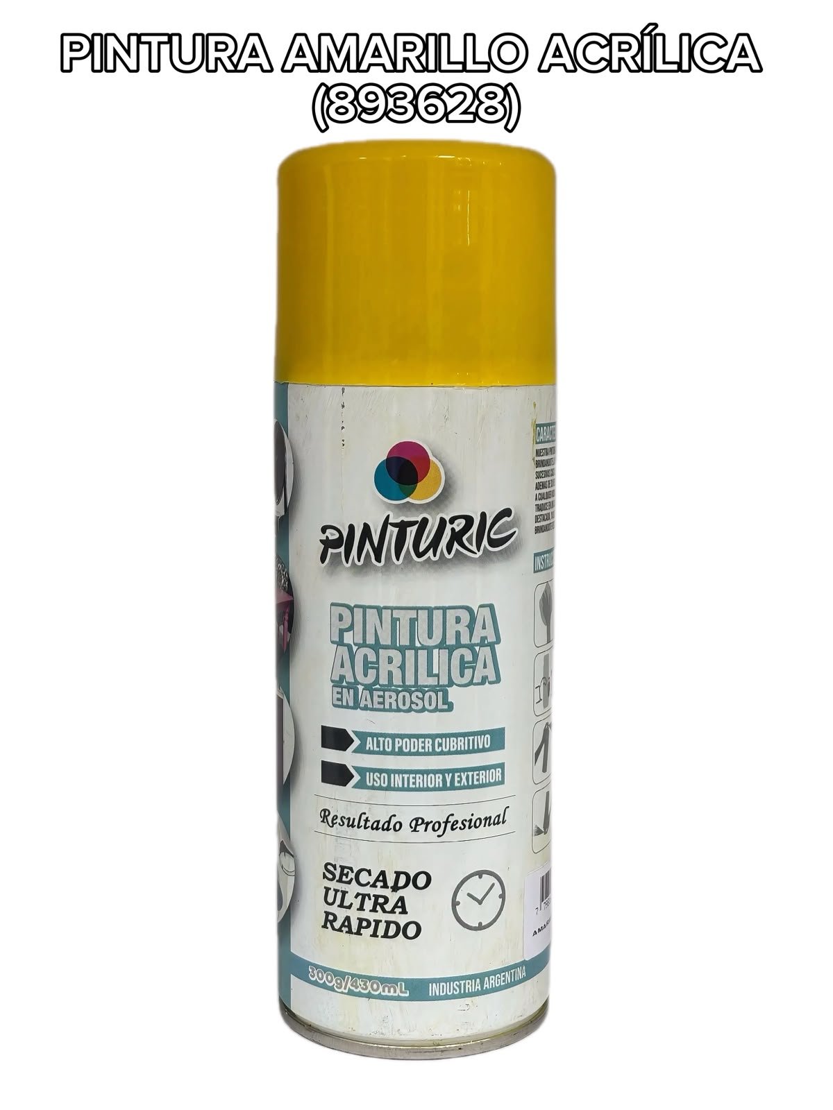 PINTURA AMARILLA ACRILICA 430ML