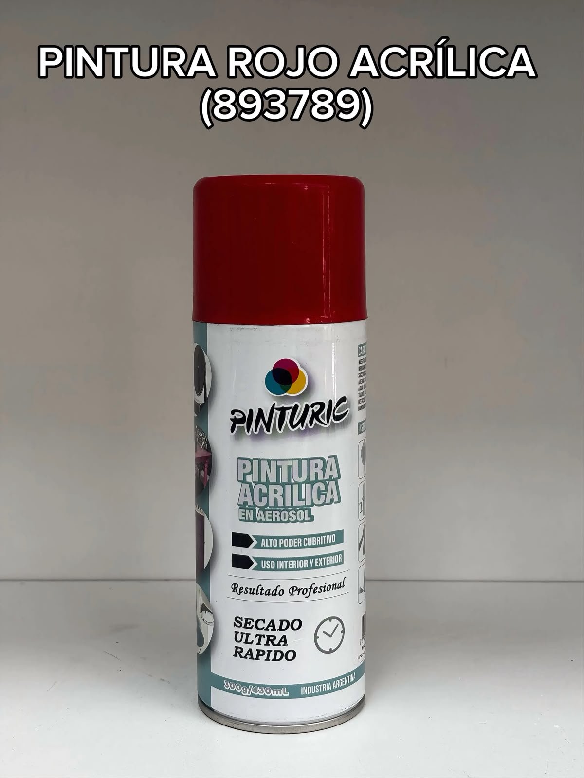 PINTURA ROJO ACRILICA 430ML