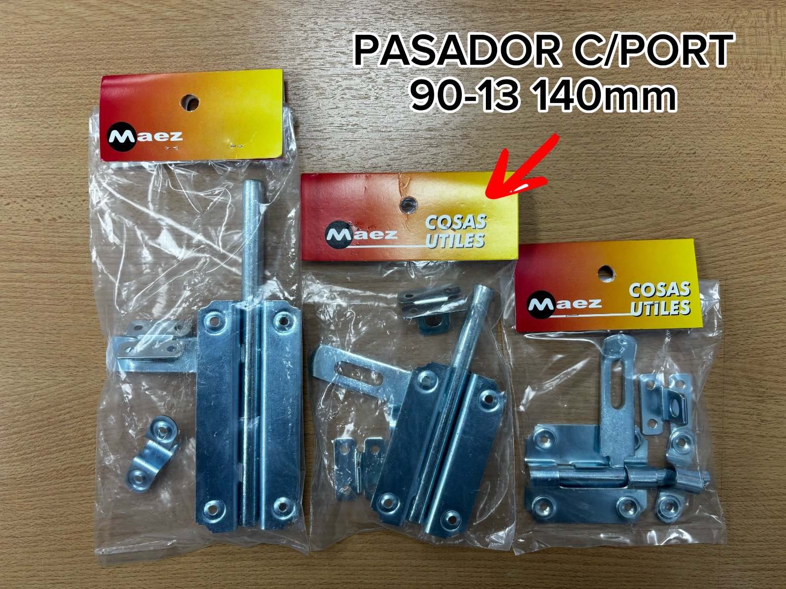 PASADOR C/ PORT 90-13 140MM