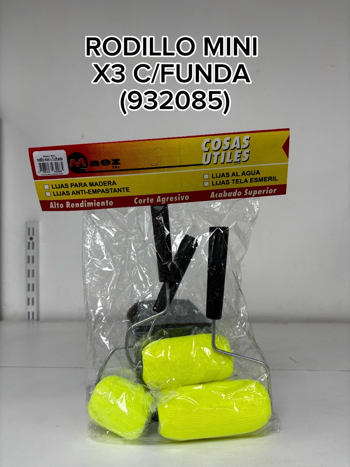 MINI RODILLO x3 C/FUNDA MAEZ 932085