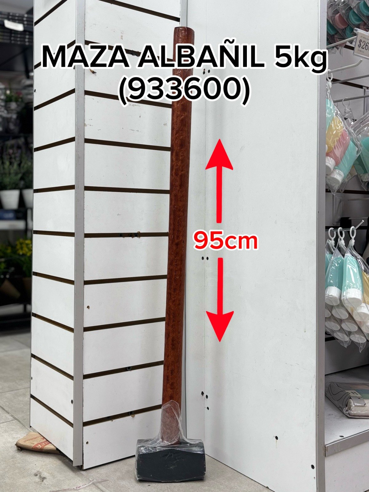 MAZA ALBAÑIL NEGRA 5KG