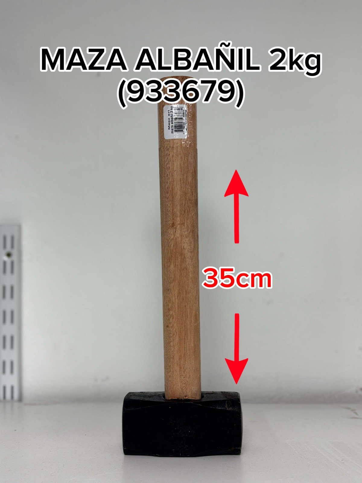 MAZA ALBAÑIL NEGRA 2KG