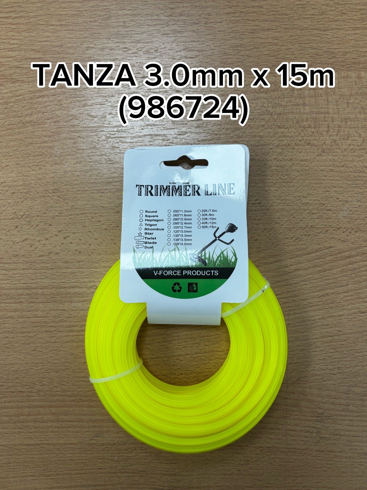 TANZA P/BORDEAD. 3MM CUAD. S1473