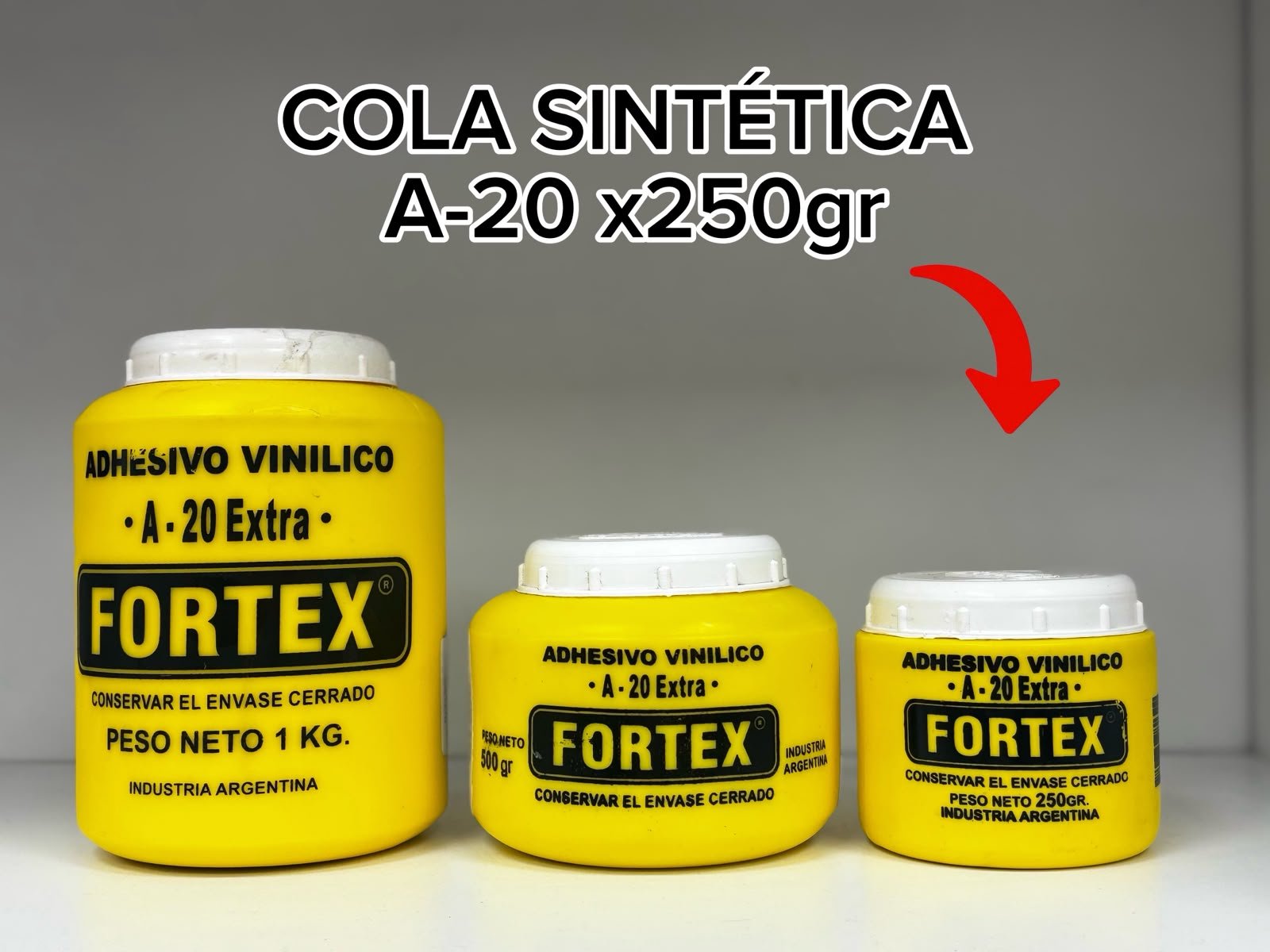 COLA SINTETICA A-20 250G FORTEX