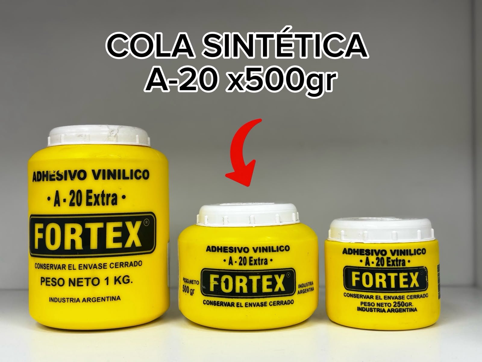 COLA SINTETICA A-20 X500G FORTEX