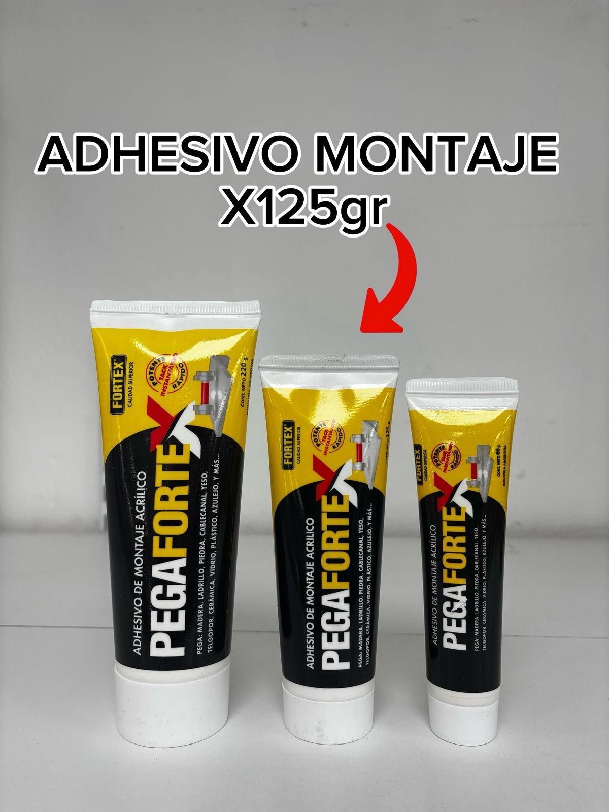 ADHESIVO MONTAJE PEGAFORTEX X125GR