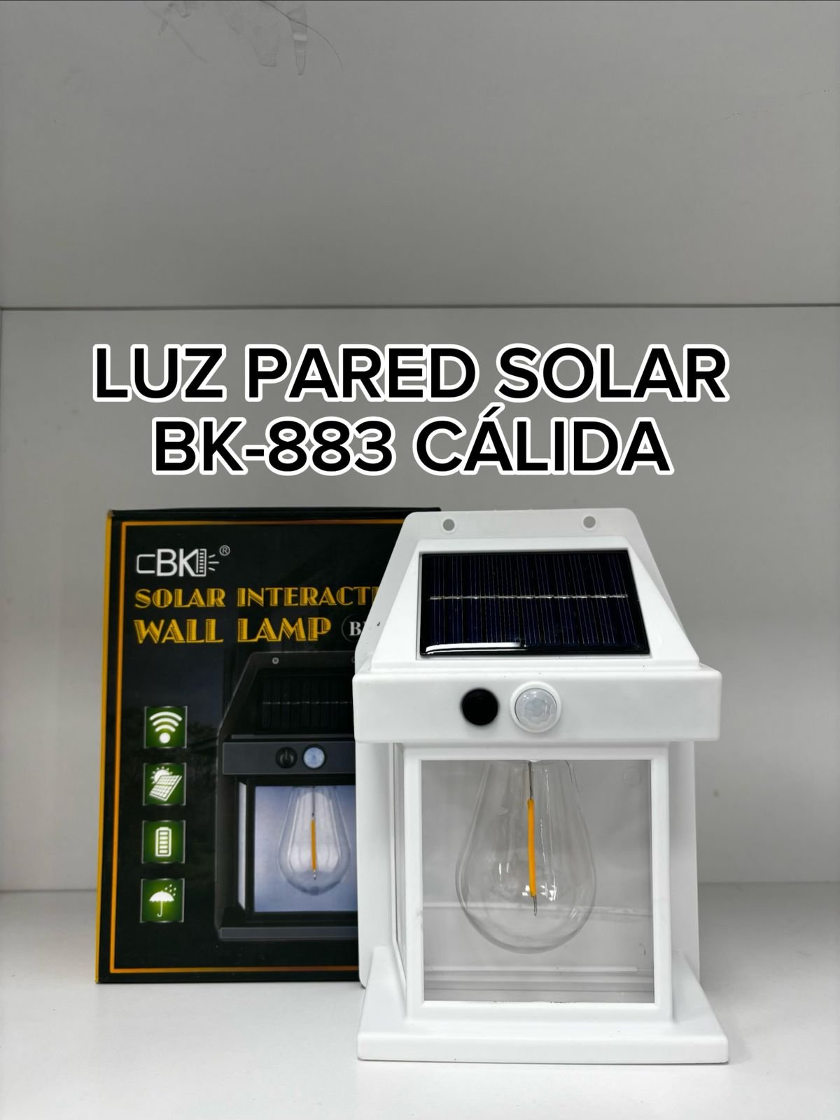 LUZ PARED SOLAR BK-883-80