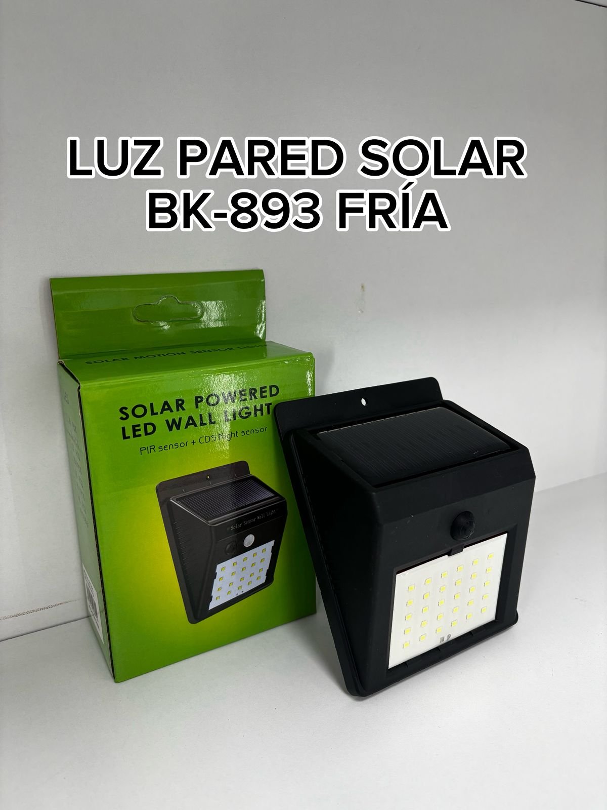 LUZ PARED SOLAR BK-893-100