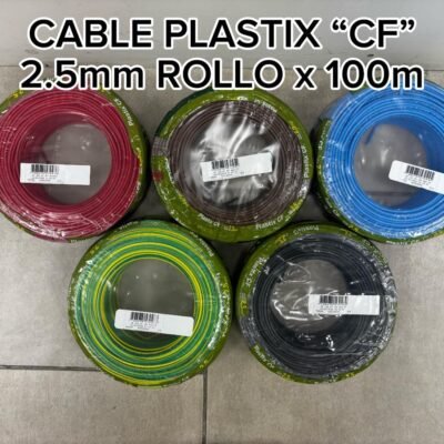 CABLE PLASTIX CF 2.5MM ROLLO X100M