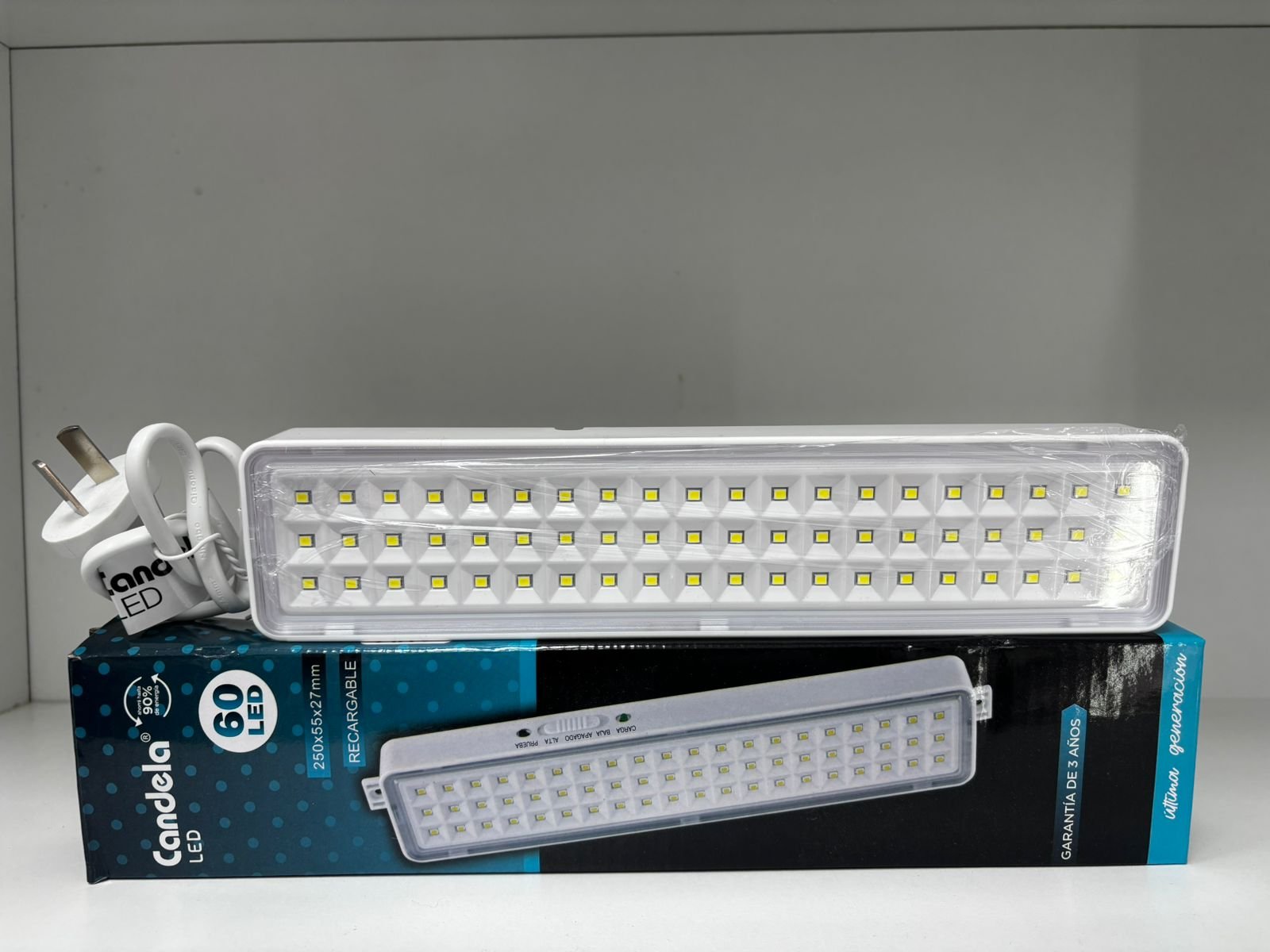 LUZ DE EMERGENCIA CANDELA 60LEDS