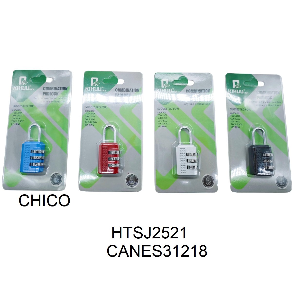 CANDADO C/CLAVE S HTSJ2521-360 CANES31218