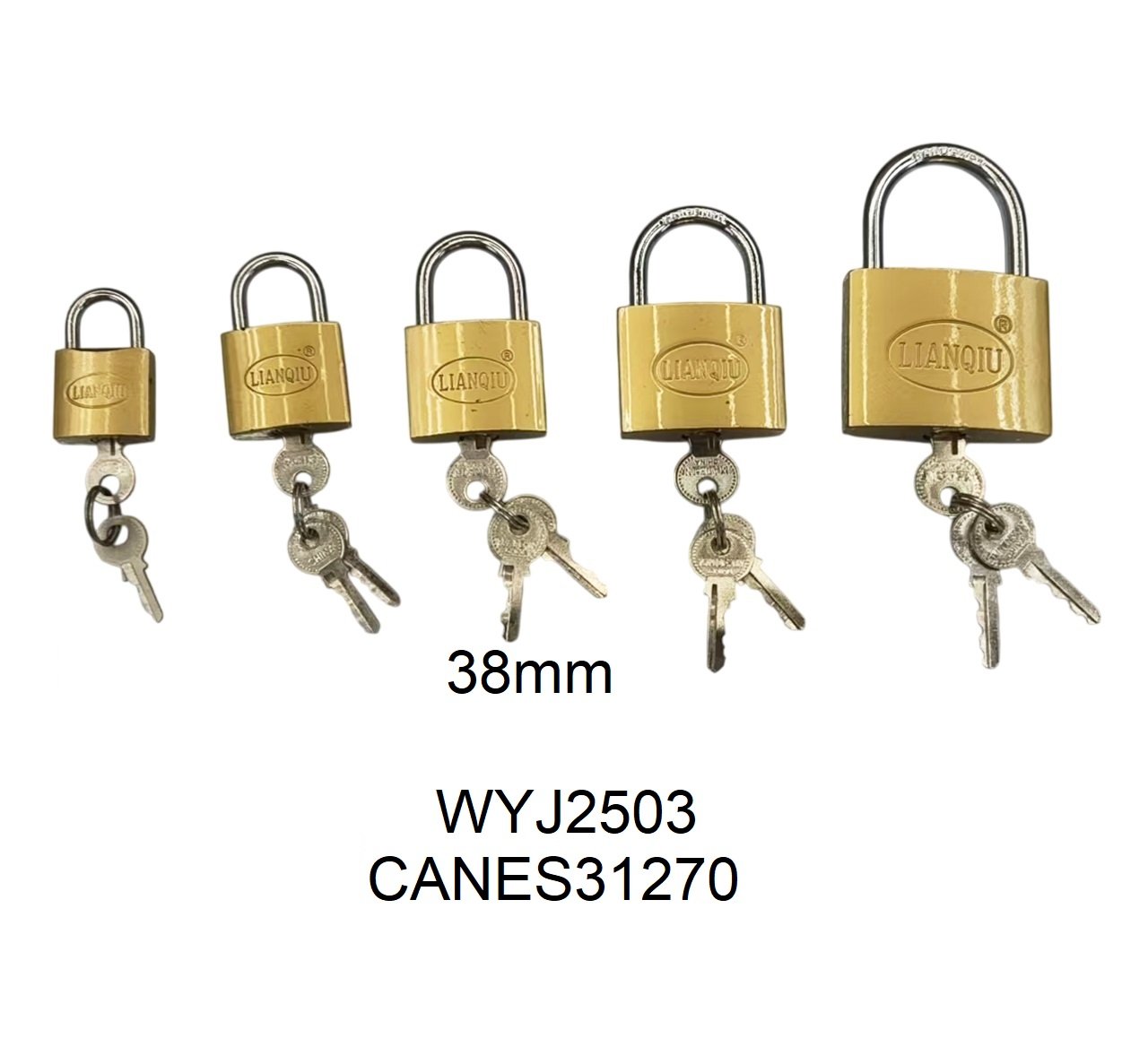 CANDADO METAL 38MM WYJ2503-240 CANES31270
