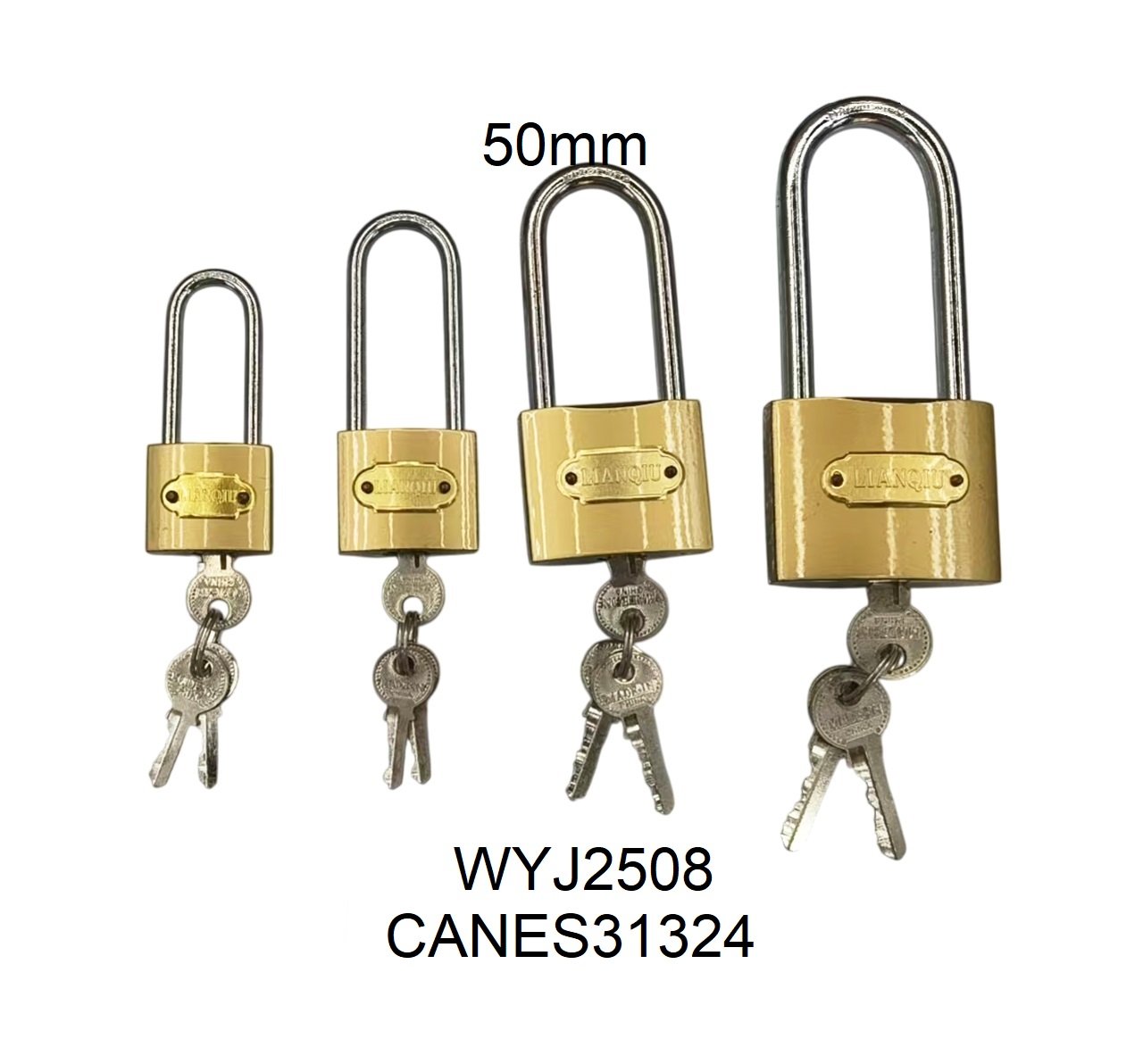 CANDADO METAL LARGO 50MM WYJ2508-120 CANES31324