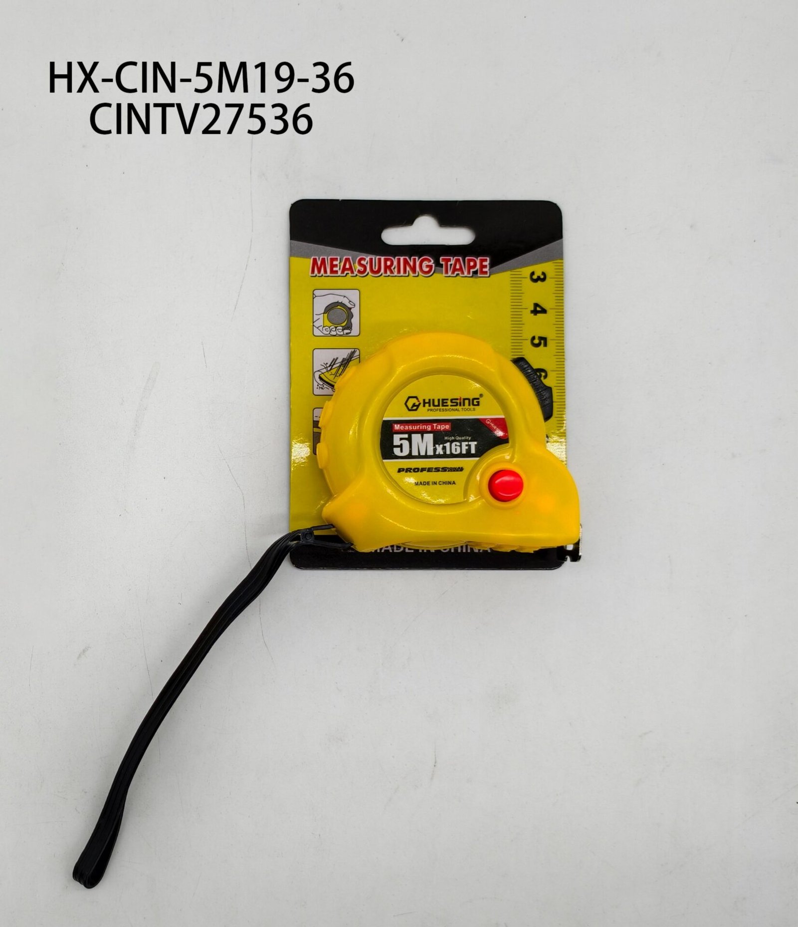 CINTA MÉTRICA 5M*19MM*0.085 HX-CIN-5M19-36