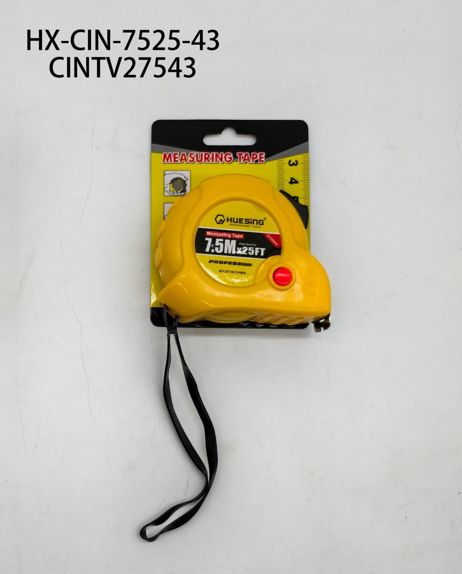 CINTA MÉTRICA 7.5M*25MM*0.085 HX-CIN-7525-43