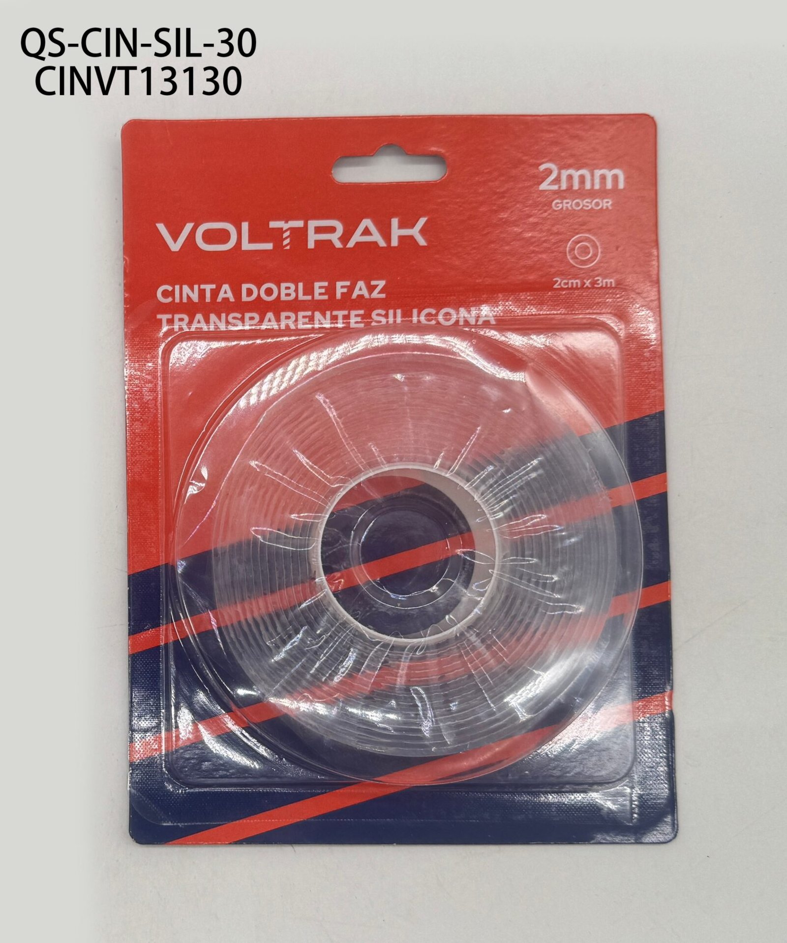 CINTA DOBLE FAZ SILICONA 0.2*3M QS-CIN-SIL-30