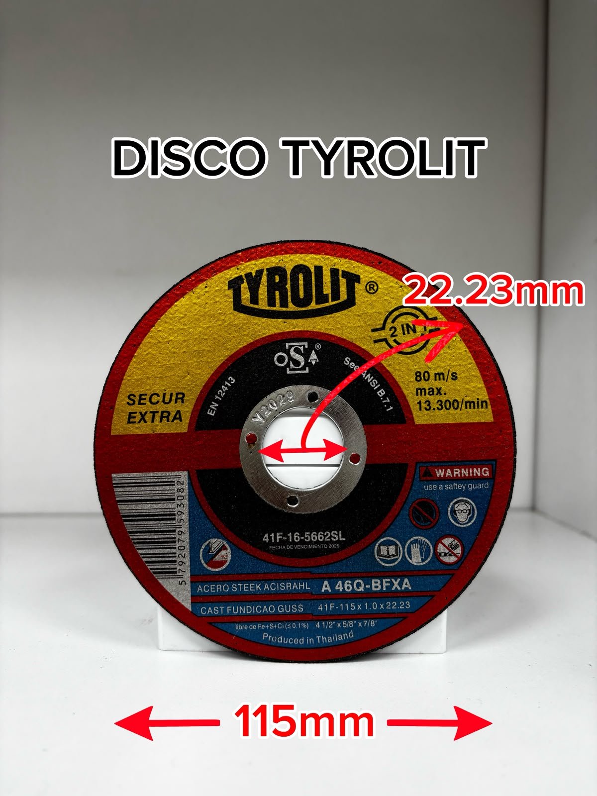 DISCO TYROLIT 115X0.1X22.23