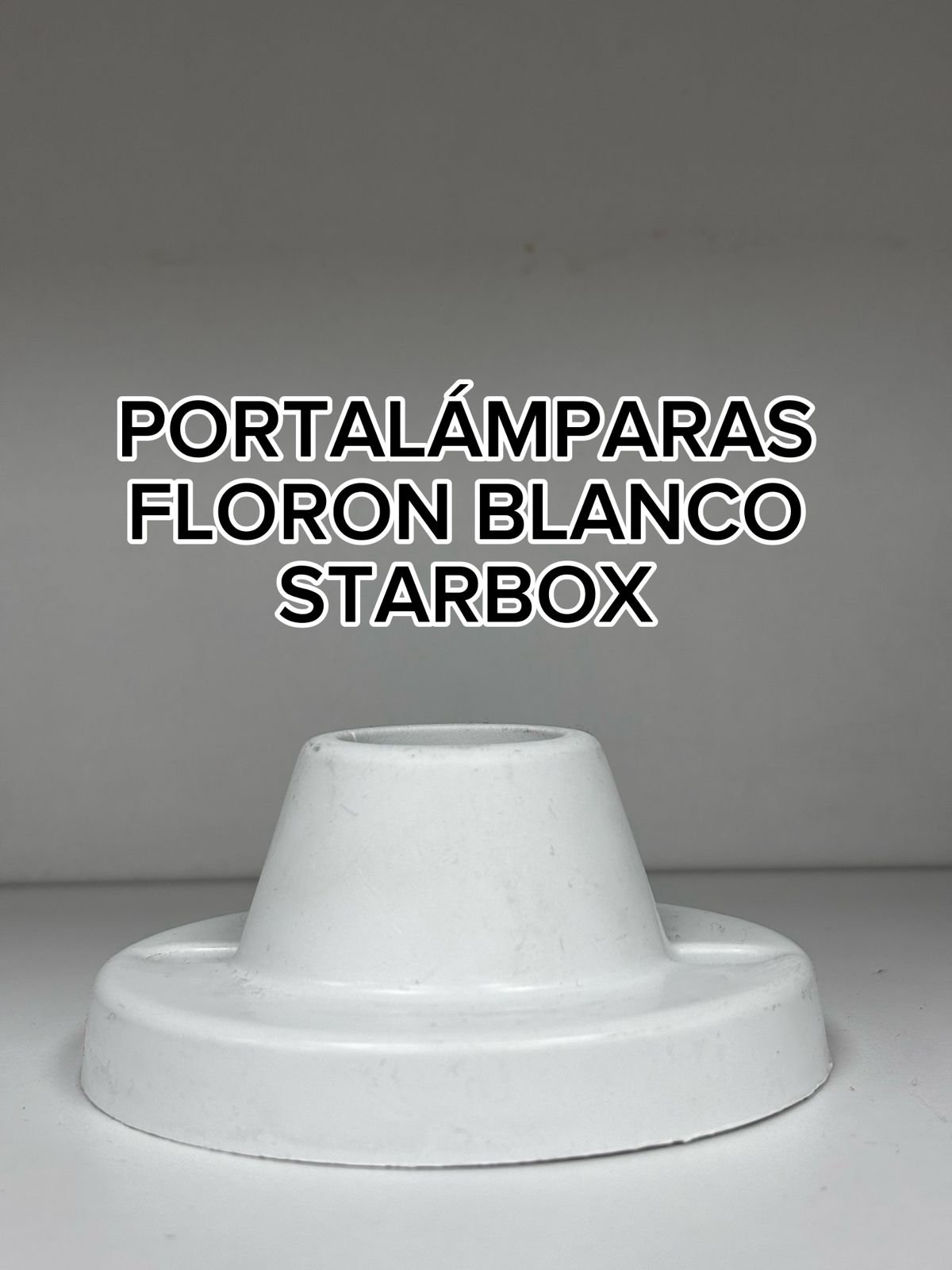 PORTALAMPARA FLORON BLANCO STARBOX