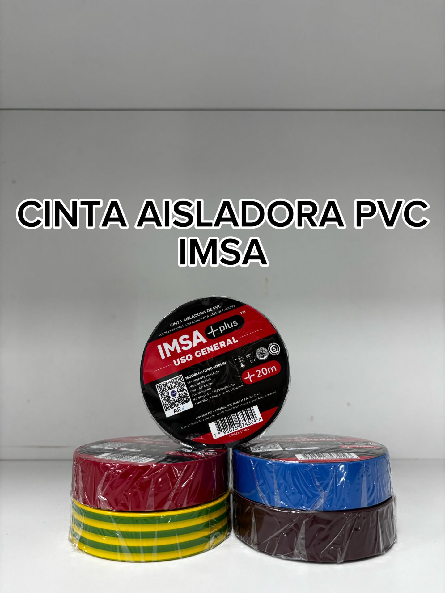 CINTA AISLADORA PVC CELESTO X20MTS IMSA