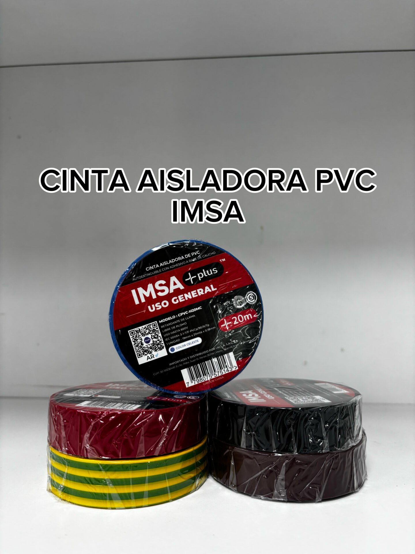 CINTA AISLADORA PVC MARRON X20MTS IMSA
