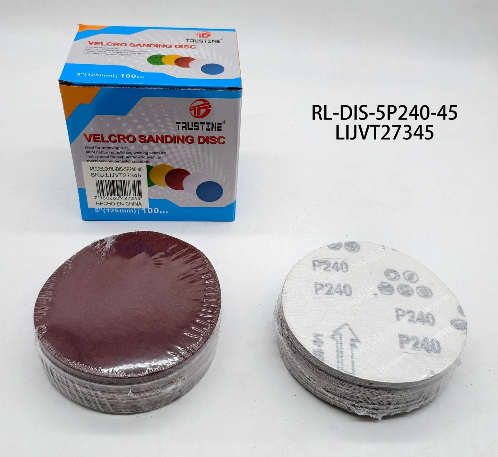 5" DISCO LIJAS P240 RL-DIS-5P240-45 LIJVT27345