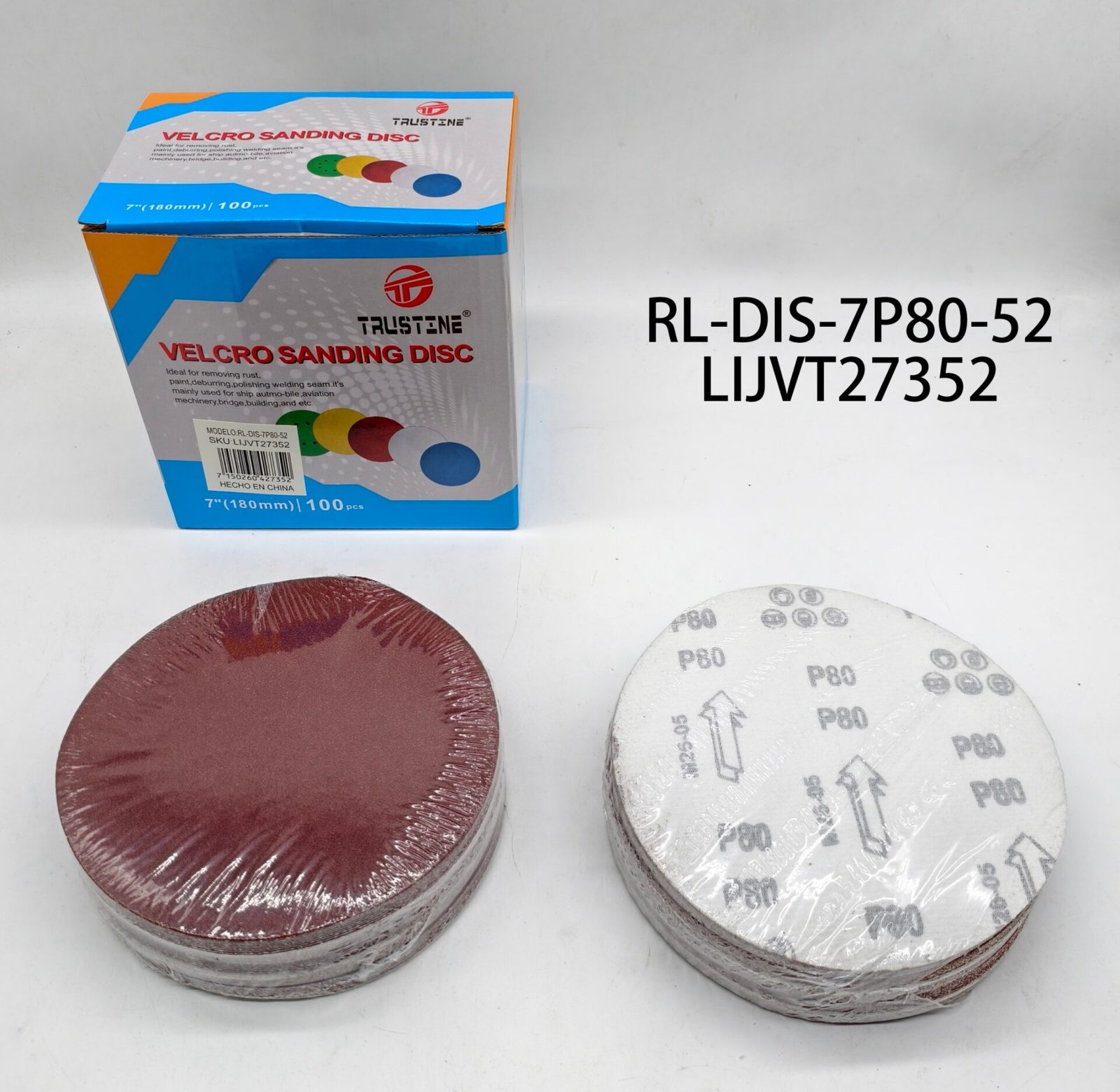 7" DISCO LIJAS P80 RL-DIS-7P80-52 LIJVT27352