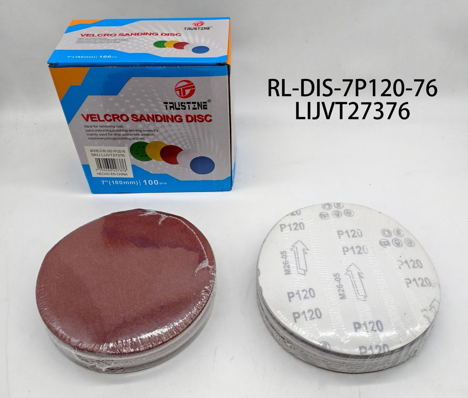 7" DISCO LIJAS P120 RL-DIS-7P120-76 LIJVT27376