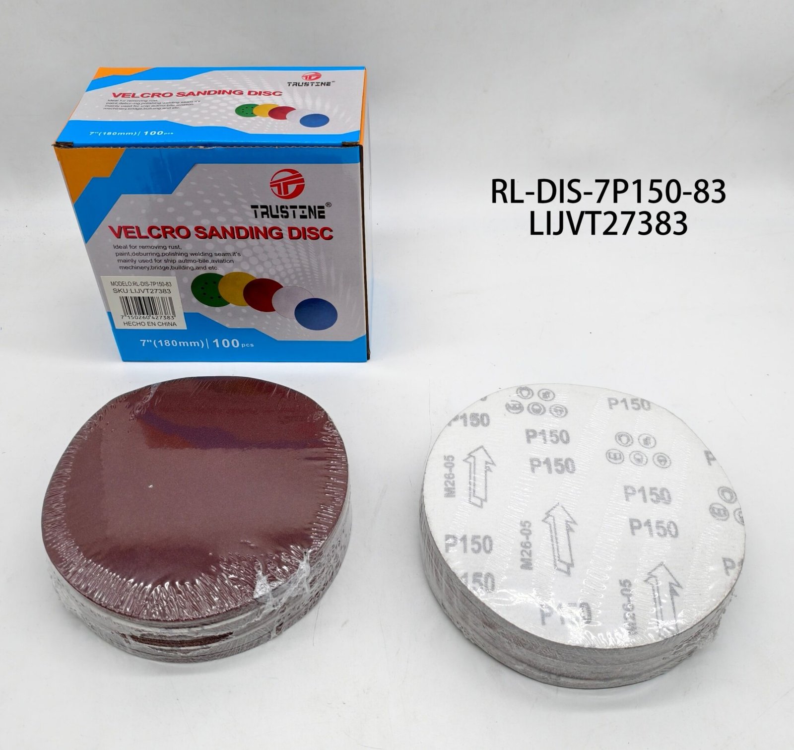 7" DISCO LIJAS P150 RL-DIS-7P150-83 LIJVT27383